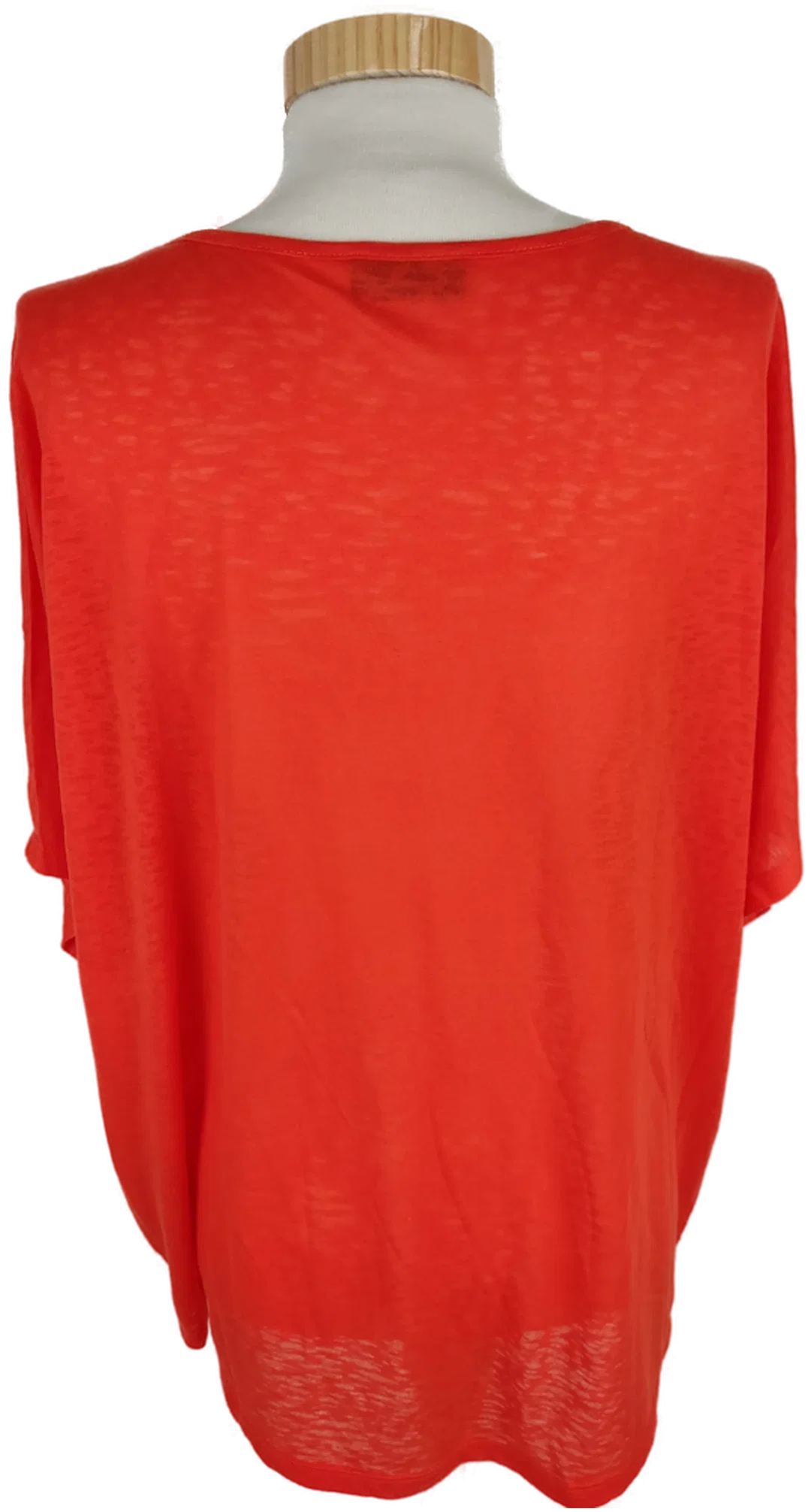 T-Shirt "Janina", kurzarm mit V-Ausschnitt, orange, Größe 48 – Bild 3