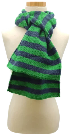 United Colors of Benetton Kinderschal grün/dunkelblau Gr. S-2XL  - Bild 1