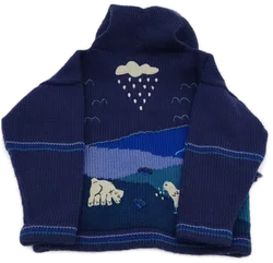 Artesanias Kinder Strickjacke Blau Gr. 6 Jahre - Bild 4
