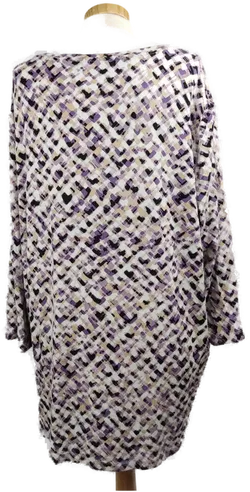 Samoon Damenbluse lavendel-lila-weiss-beige gemustert - XXL/44 - Bild 2