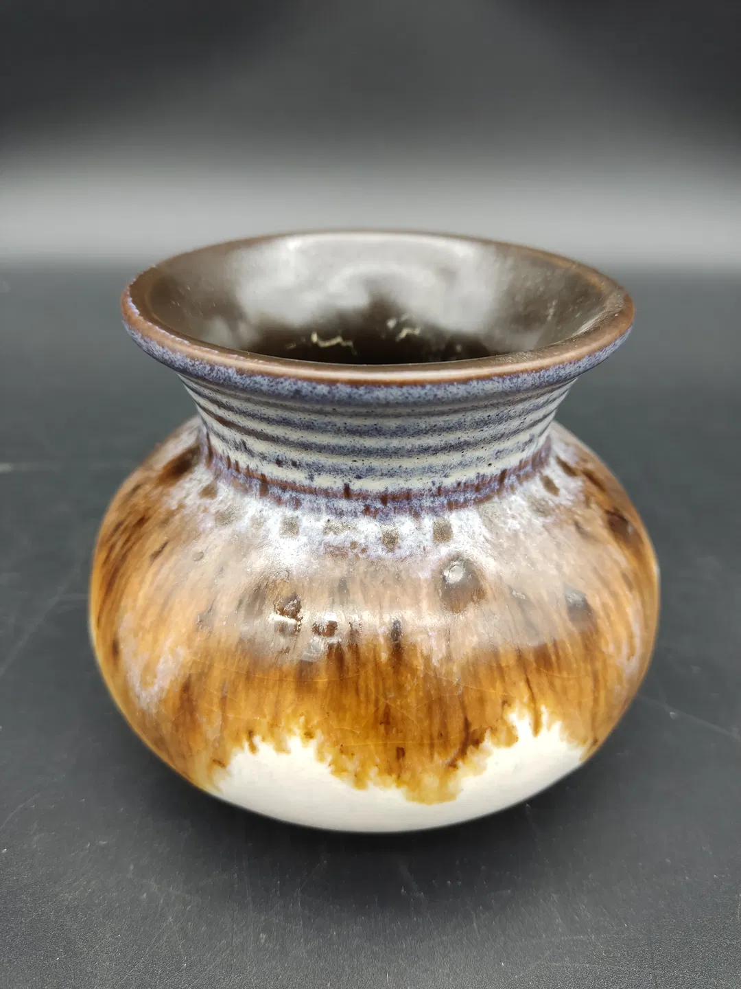 Kleine Vintage - Zu jeder Form zuschneidbarVase - braun/beige - Bild 1