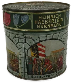 Heinrich Haeberlein Nürnber Lebkuchen Dose  - Bild 2