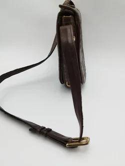 Bally- Vintage Kroko Handtasche in dunkelbraun – Vorschau 4