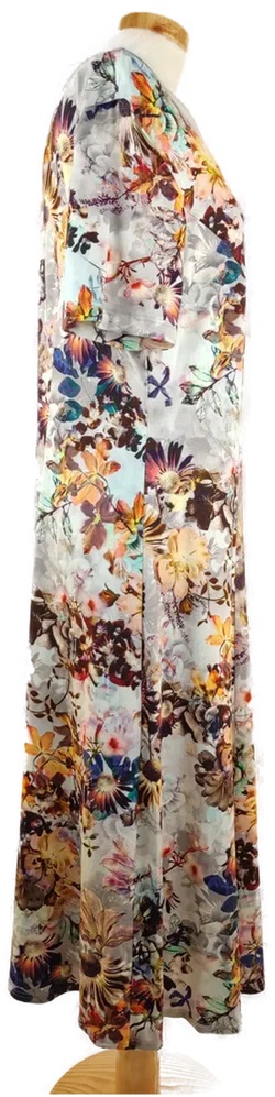 Damen-Maxikleid / bunt gemustert - XL/42 - Bild 3