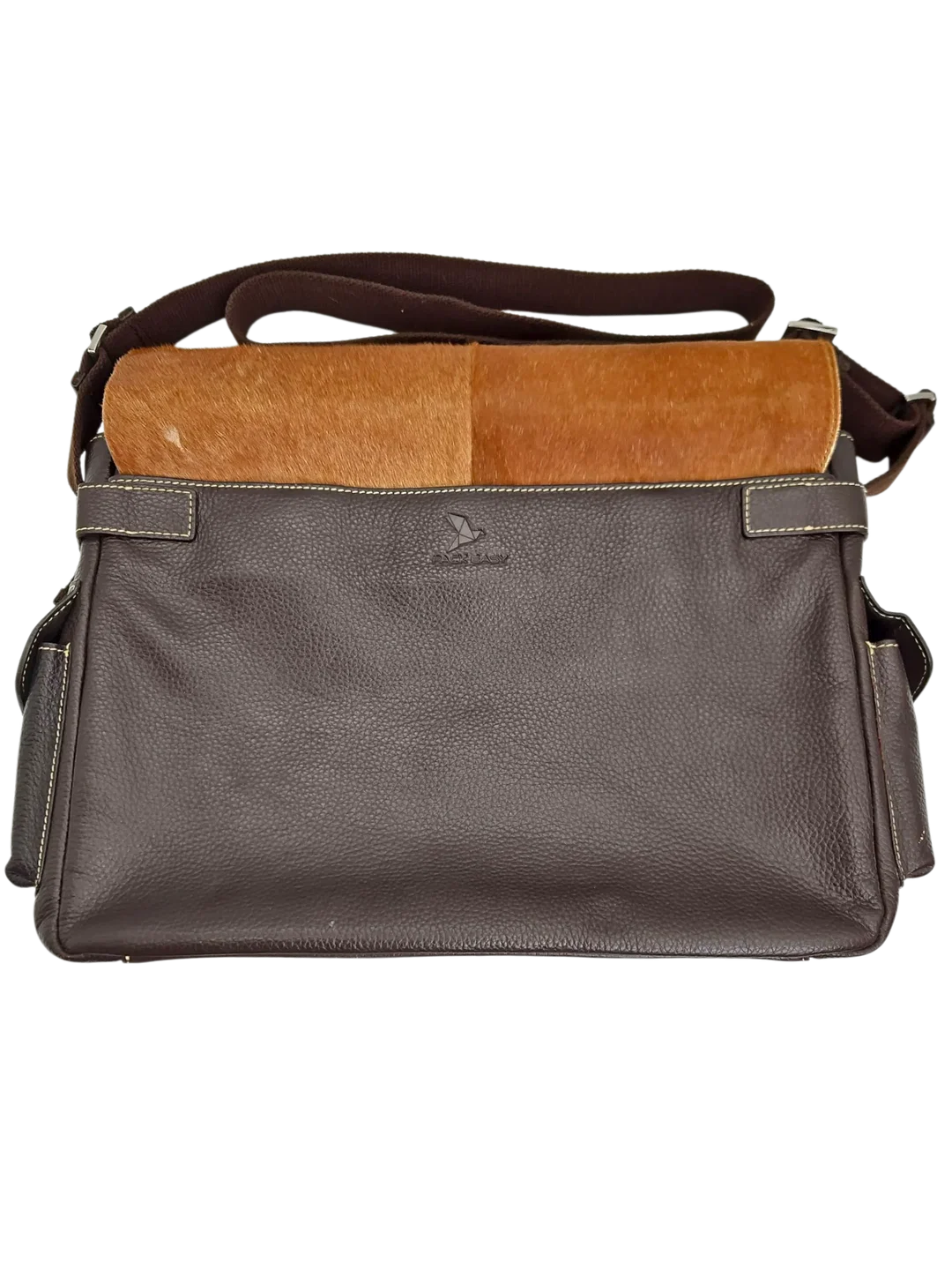 Pack Easy Umhängetasche leder, braun – Bild 4