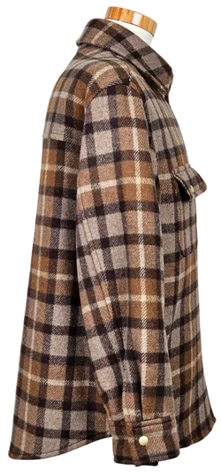 Marco O'Polo Herren Hemdjacke, braun - Gr. S - Bild 4