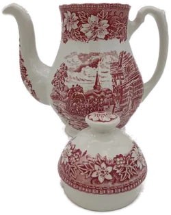 Royal Tudor Kaffeekanne rot England - Bild 2