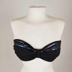 Bandeau Bikini-Top - BW ca. 68cm / Pailletten - Bild 1