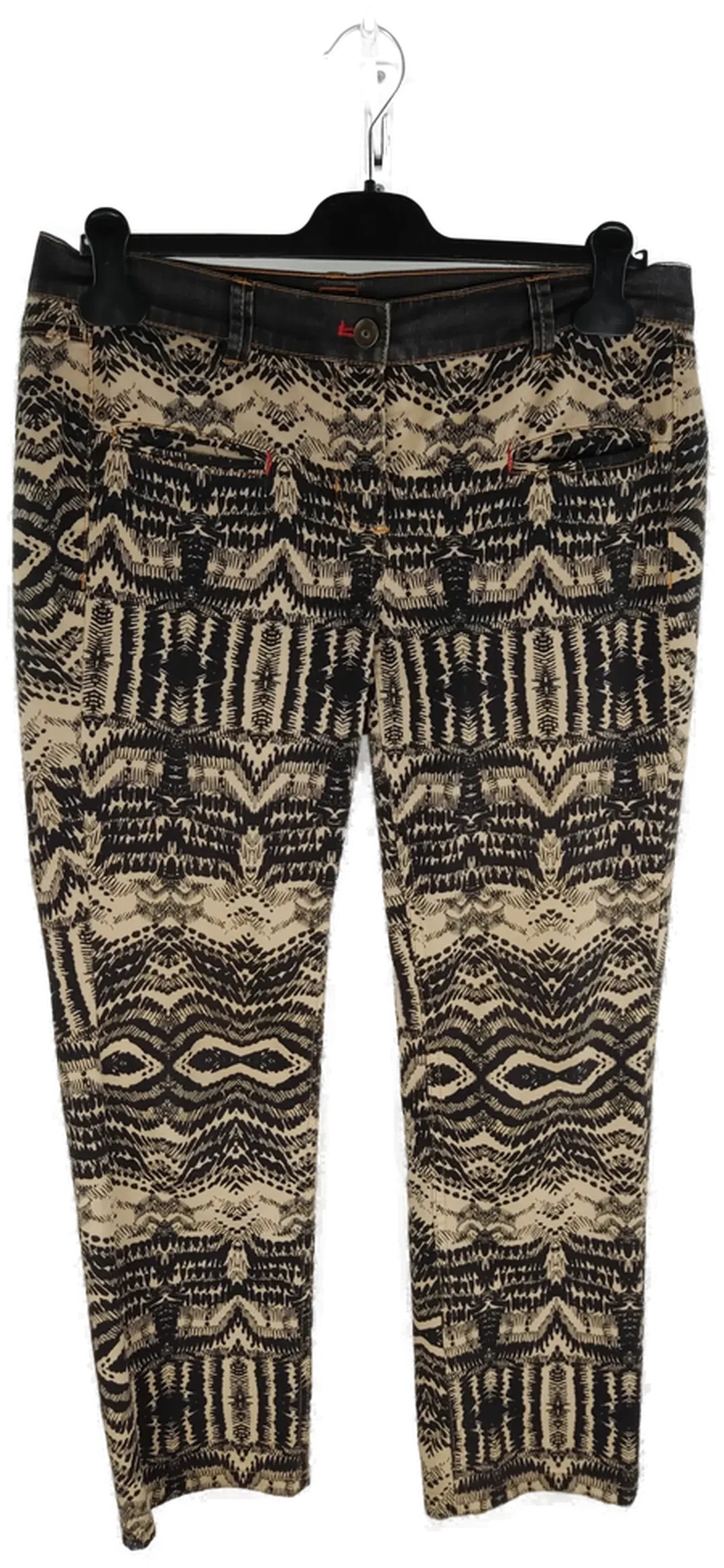 Basler Damenjeans / schwarz-beige gemustert - L/40 - Bild 1