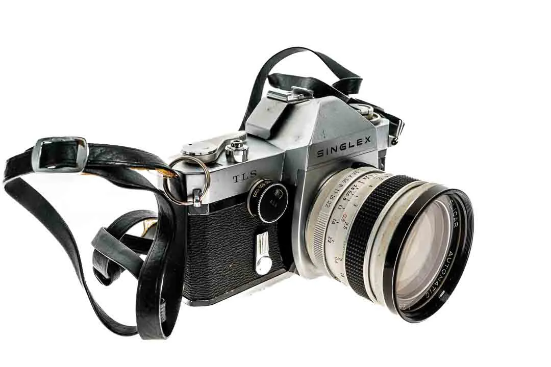 Ricoh Singlex TLS | SLR analoge Spiegelreflexkamera Kamera | Elicar 28mm f:2.8 – Bild 6