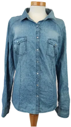  Yessica C&A Jeansbluse Damen blau - 44 - Bild 1