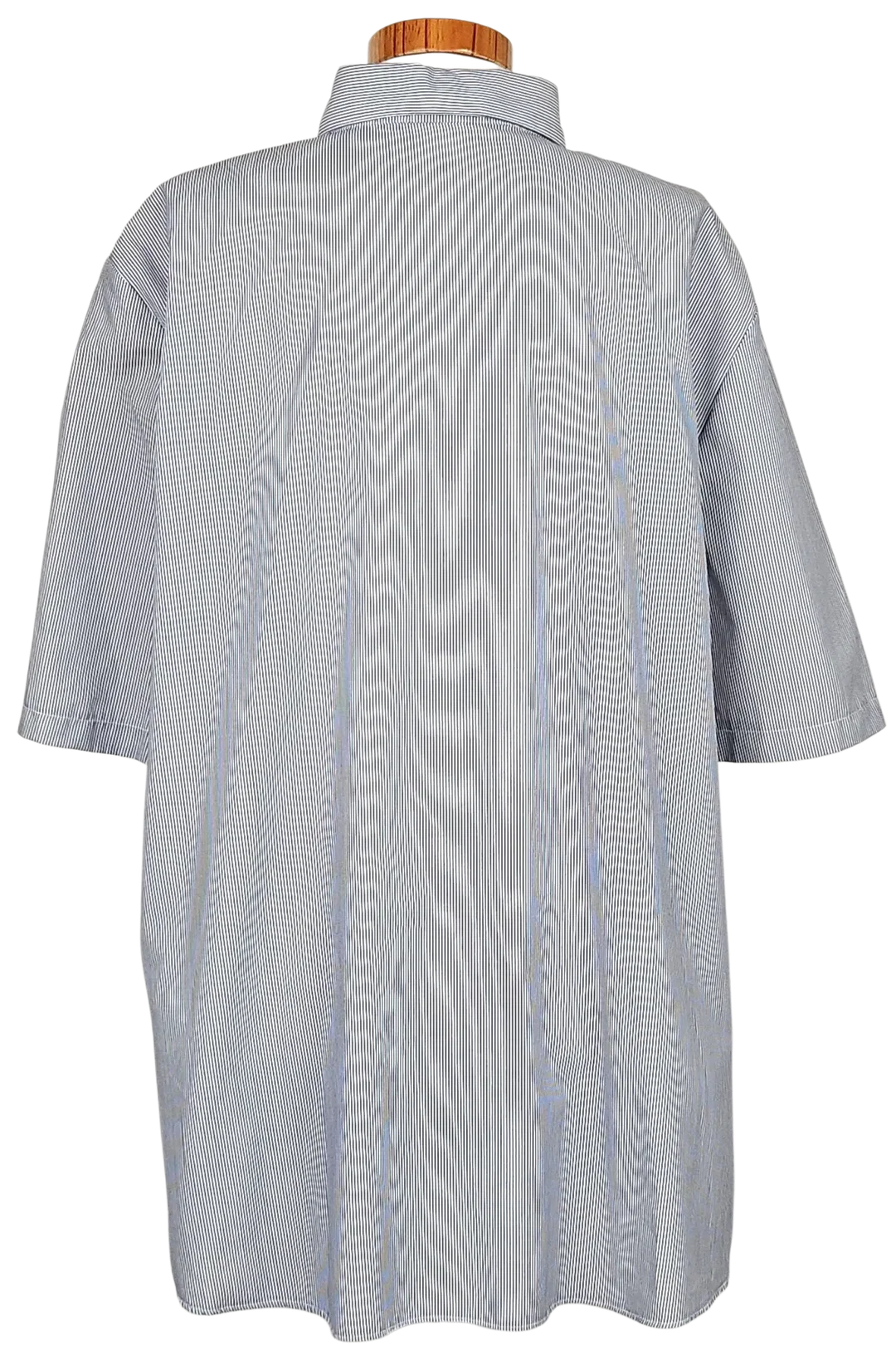 Rena Moden Vintage Damen Trachtenbluse, blau/weiß - Gr. XL  – Bild 3