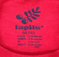 lupilu Kinder Weihnachtspullover rot gemustert Gr. 86/92 - Bild 3