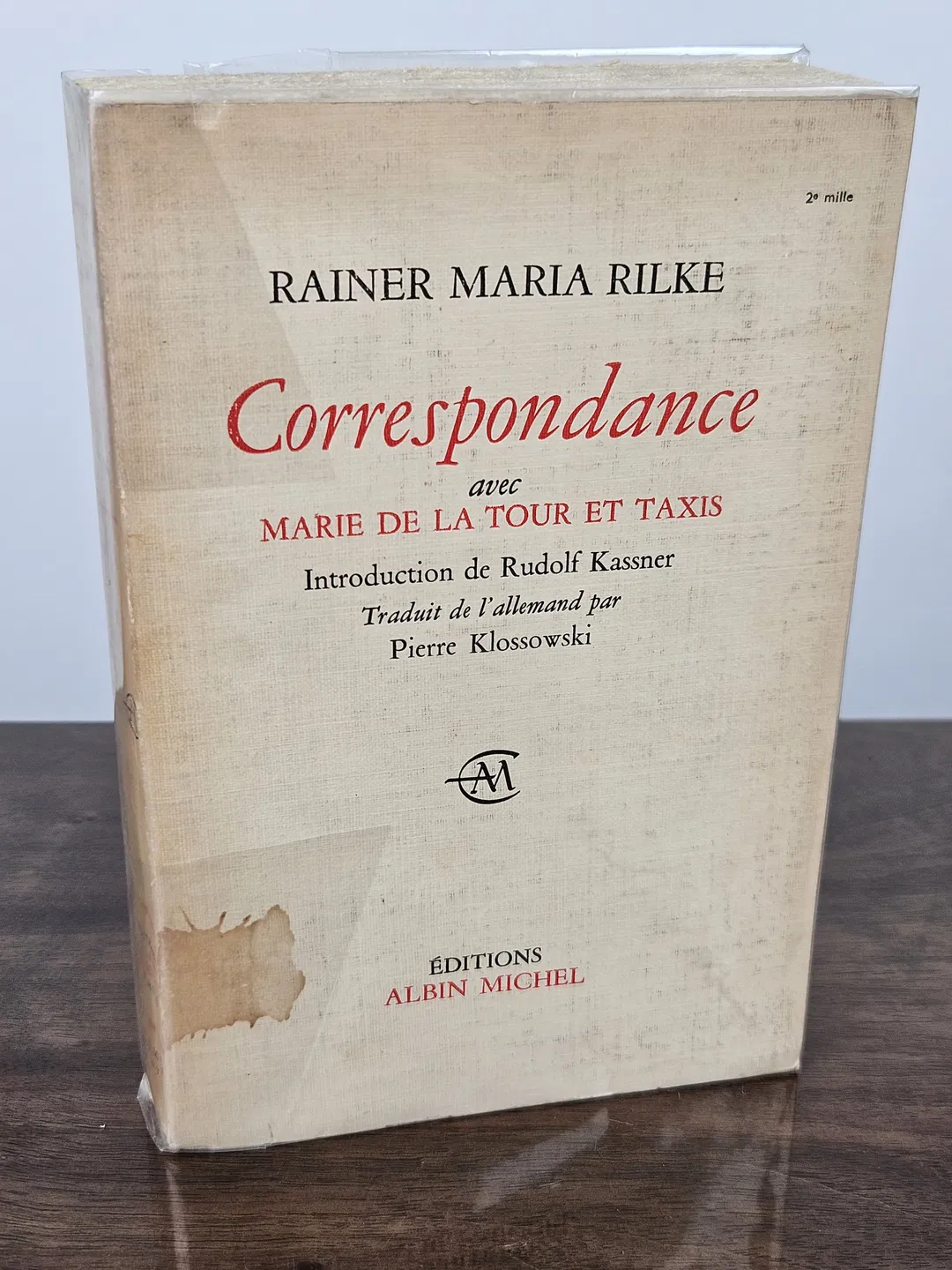 Correspondance - Briefwechsel zwischen Rainer Maria Rilke und Marie von Thurn und Taxis Hohenlohe - Albin Michel - Bild 1