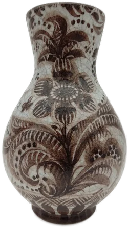 Keramikvase mit Blumendekor | Vintage-Schatz - Bild 7
