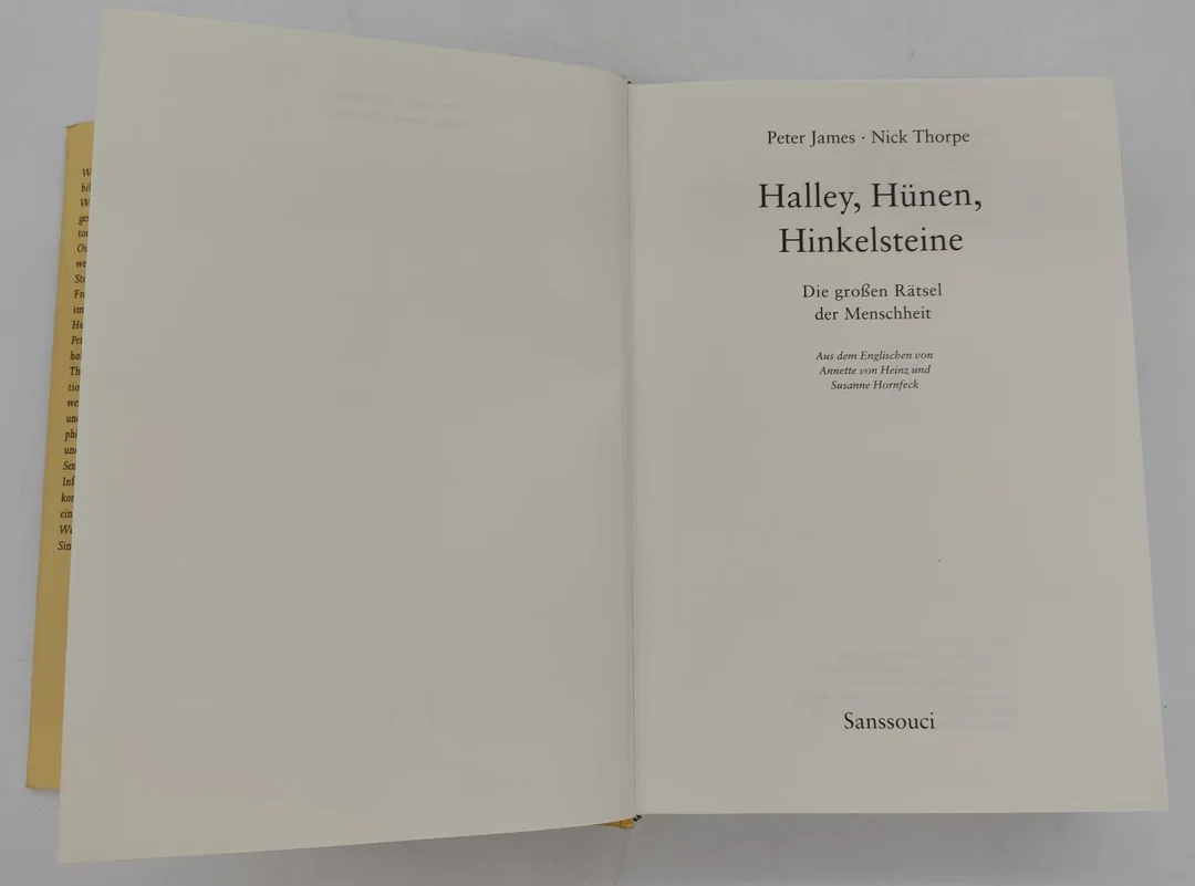 Buch "Halley, Hünen, Hinkelsteine" Die großen Rätsel der Menschheit von Petter James und Nick Thorpe – Bild 4