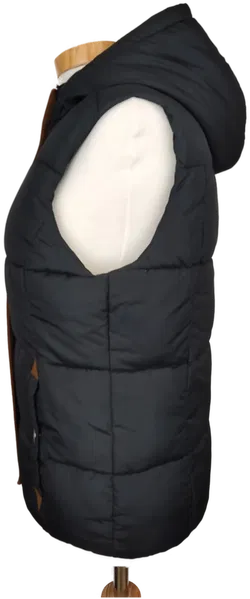 Sublevel Damen Weste mit Innenfutter aus Plüsch, schwarz - S/36 - Bild 3