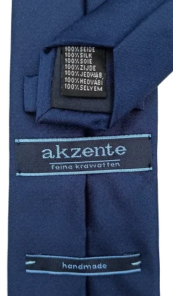 Akzente Herren Seidenkrawatte blau  – Vorschau 3