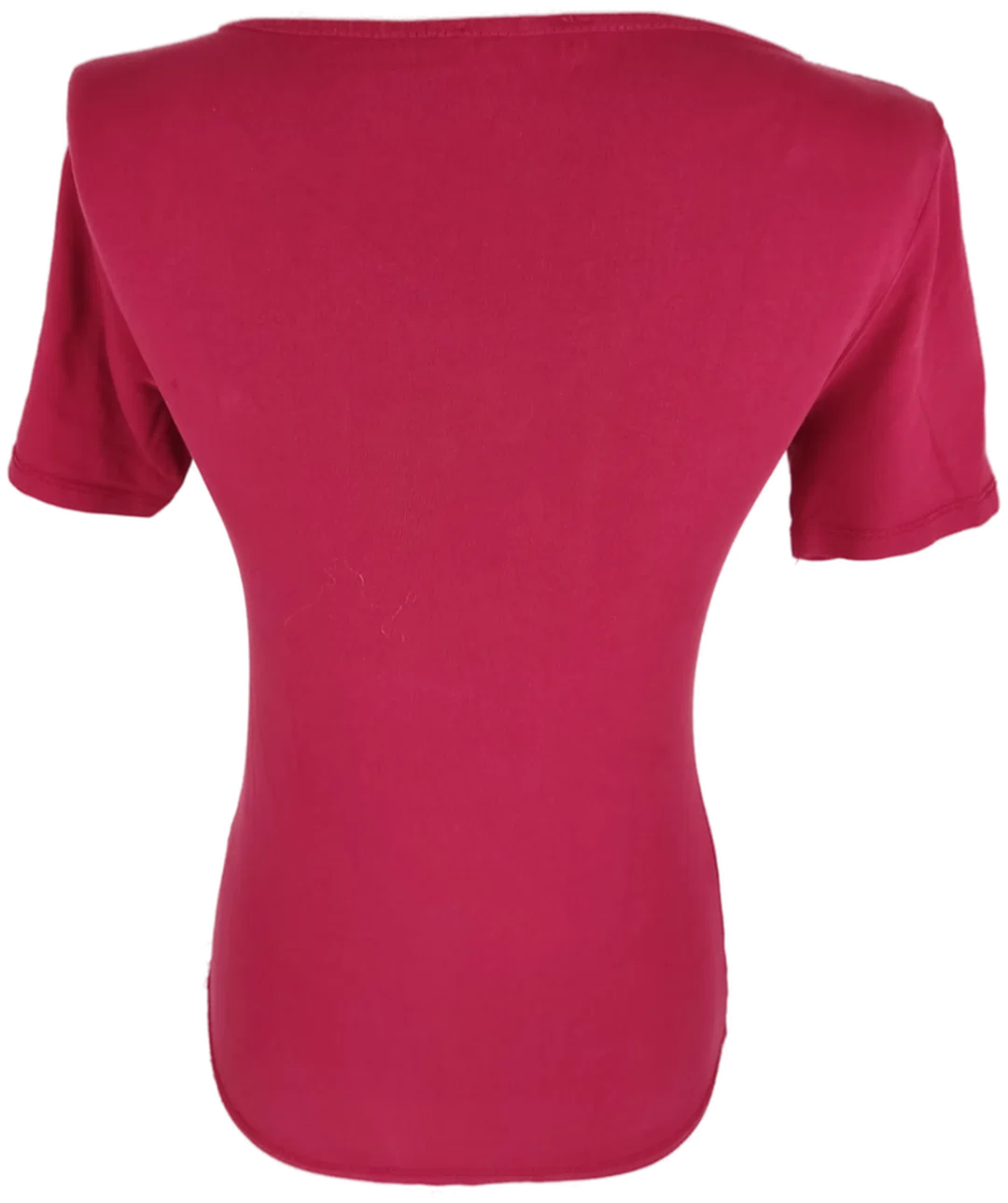 T-Shirt "Amisu", kurzarm mit V-Ausschnitt, weinrot, Größe S – Bild 3