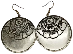 Modeschmuck Ohrringe mit Blumen-Motiv - Bild 2