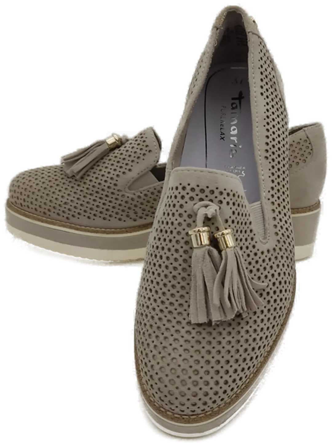 Tamaris Damen Schuhe taupe Gr. 37 - Bild 1