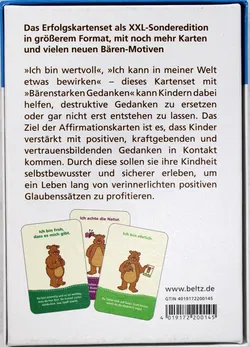 Bärenstarke Gedanken für Kinder – 56 Affirmationskarten zum Kinder-Mentaltraining (XXL Sonderedition) - Bild 3
