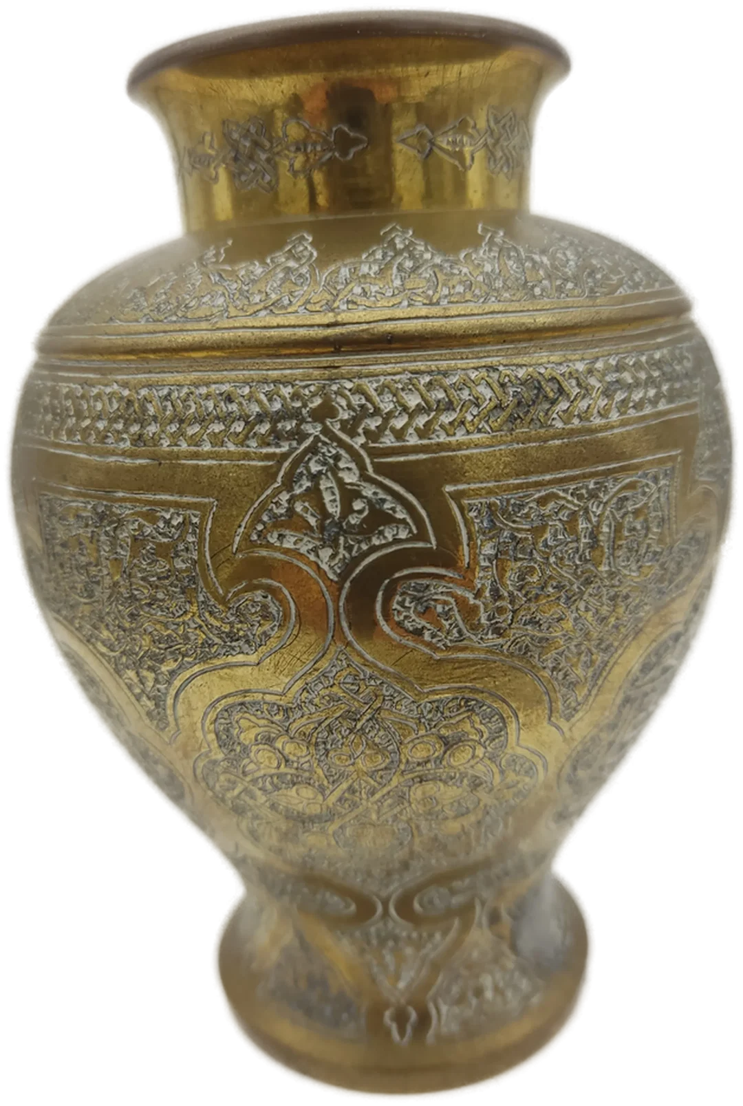 Islamische Arabische Kalligraphie Messingvase | Handgravierter Orientalische Charme – Bild 4