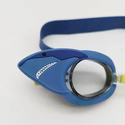 Tchibo Haifisch Schwimmbrille - Band ca. 35cm / blau-gelb - Bild 2