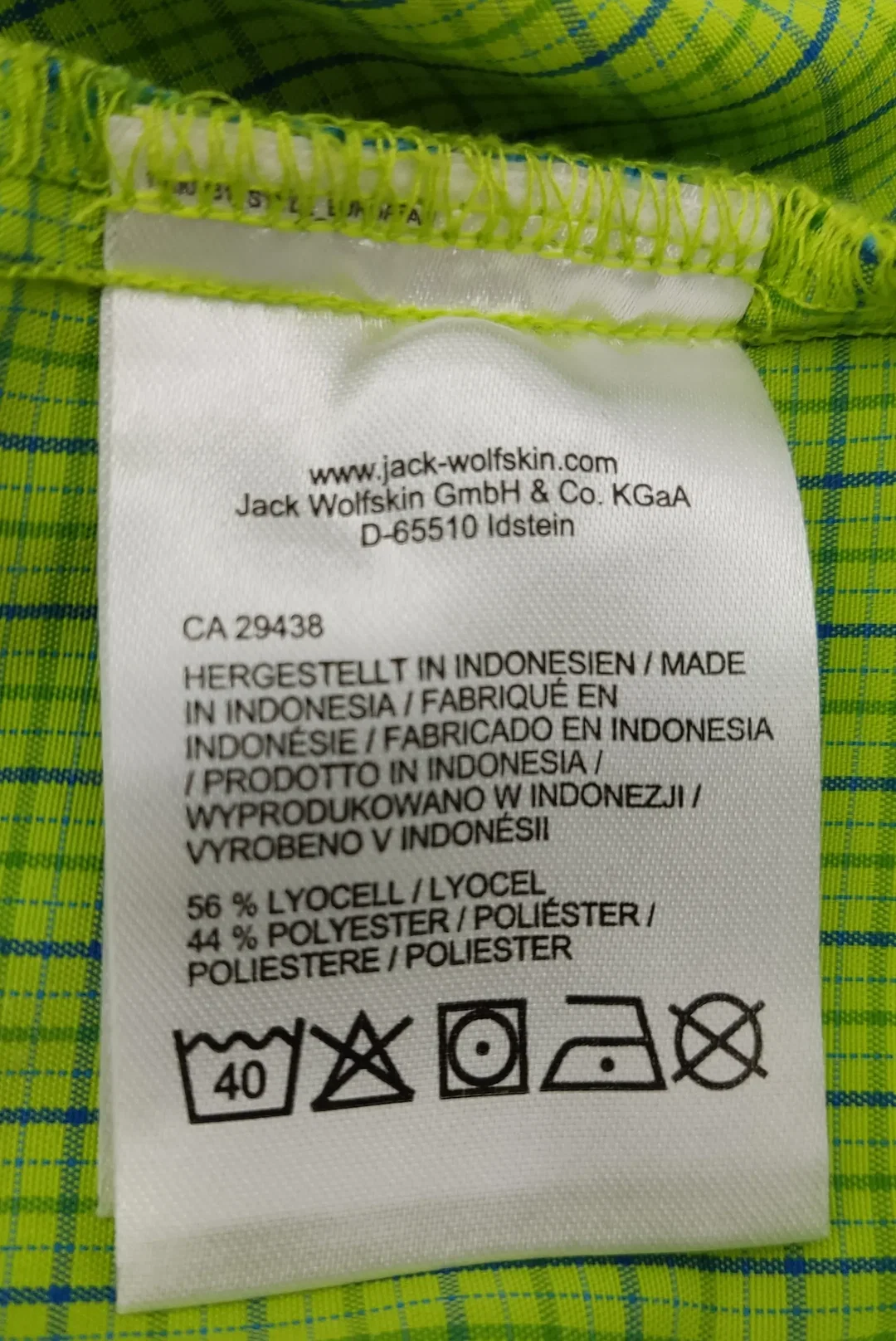 Jack Wolfskin Herren Funktionshemd grün kariert - L – Bild 5