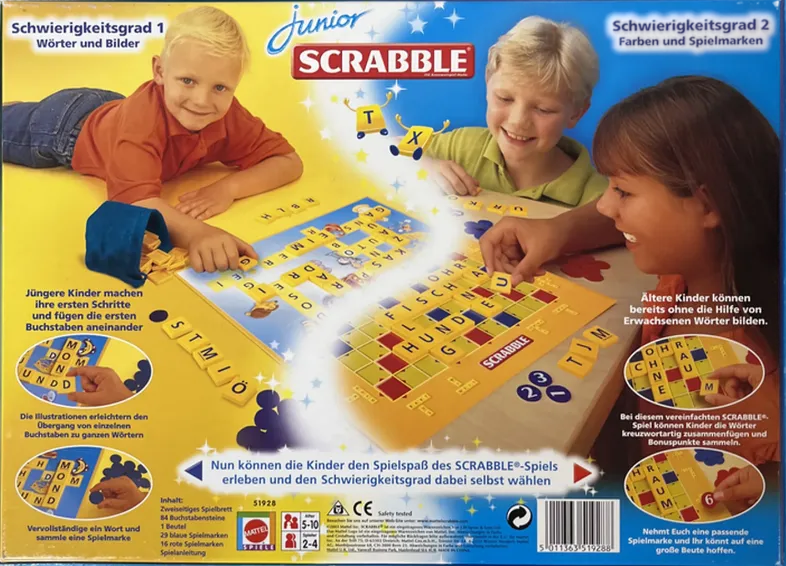 MATTEL - Junior Scrabble. Zwei Spiele in einem! – Bild 2