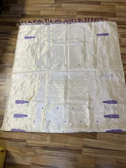 Neuwertiger Seidensari in Violett-Rose für Damen Länge 4,90 m Breite 1,18 m - Bild 3