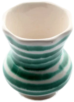 Gmundner Keramik Mini-Vase | Grün geflammt | Handgefertigt  - Bild 2