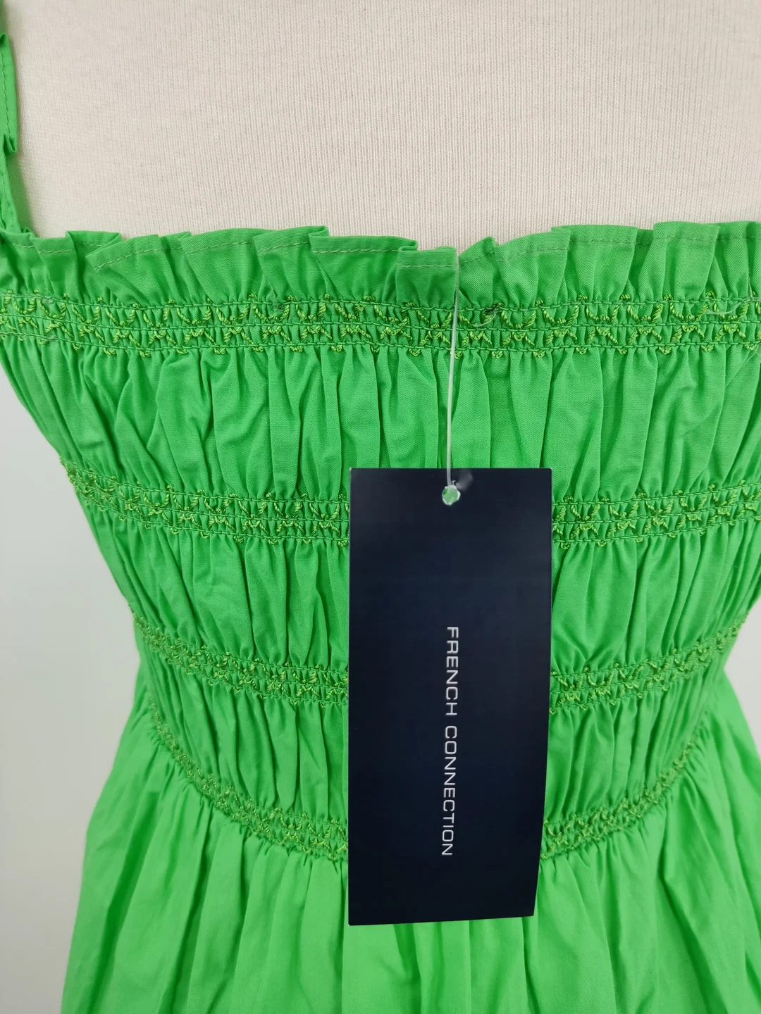 French Connection Damen Baumwollkleid apfelgrün - S / 36 – Bild 4