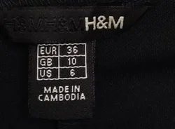 H&M Midikleid schwarz in Gr. S - Bild 4