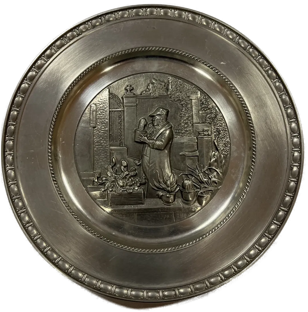 Zinnteller mittel 18 cm Garten - Bild 1