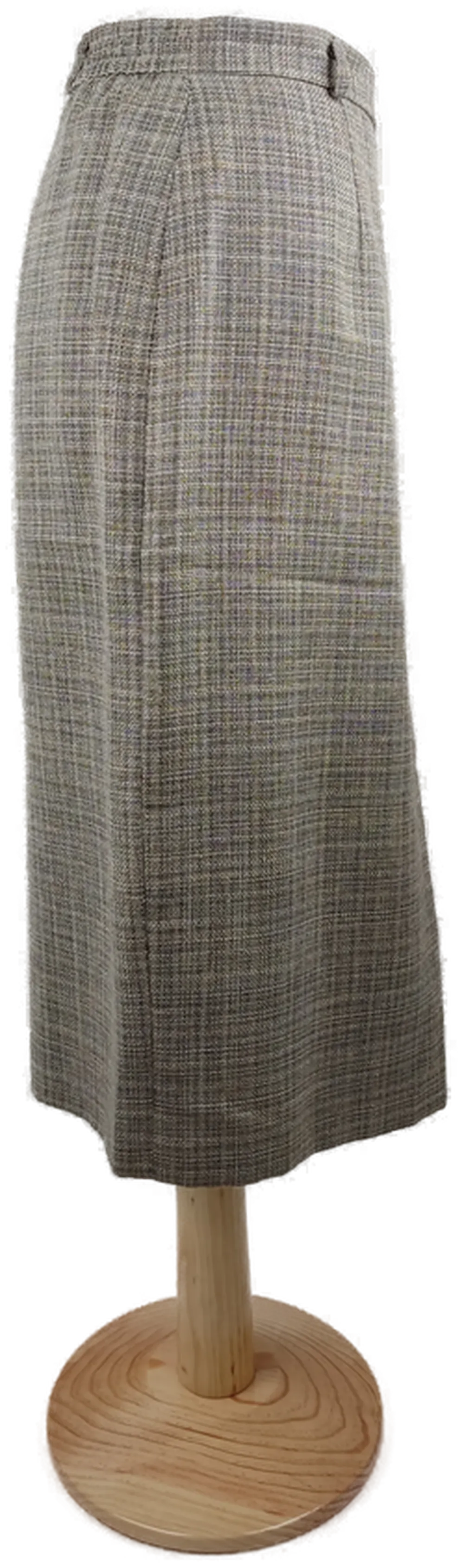 Rock 'Rehli', mit Zipp, Bund und Gummizugeinsatz, beige/schwarz karriet, Größe 46 – Bild 2