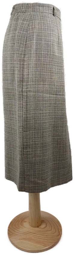 Rock 'Rehli', mit Zipp, Bund und Gummizugeinsatz, beige/schwarz karriet, Größe 46 - Bild 2