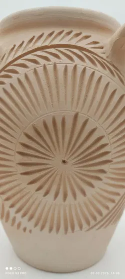 Rustikale unlasierte Terrakotta Vase - Bild 4