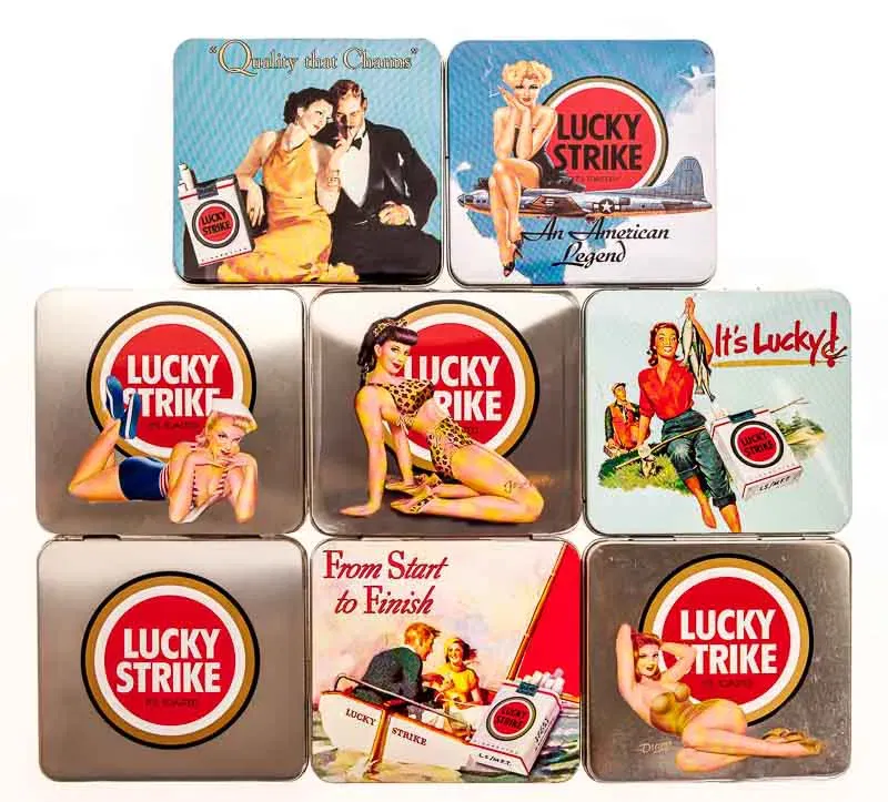 Konvolut Lucky Strike Zigaretten-Dosen - Bild 2