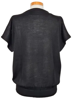 ACRYL Vintage Damen Shirt, schwarz - Gr. L  - Bild 3