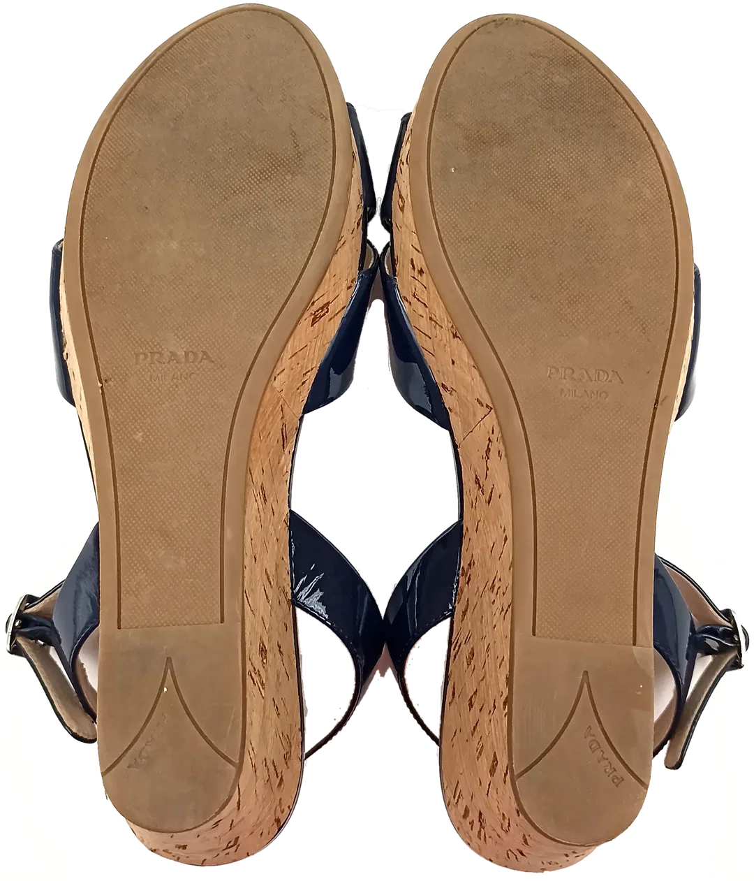 Prada Damenwedges dunkelblau Gr. 38 – Bild 5