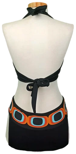 Seafolly Damenbikini schwarz mit Muster Gr. M/L - Bild 2