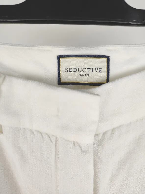SEDUCTIVE Damen Leinenmix Hose weiß - XS/34 – Bild 3