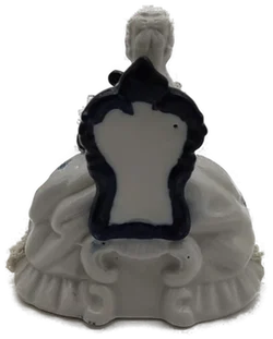 Porzellan Figur Dame mit Harfe - Bild 3