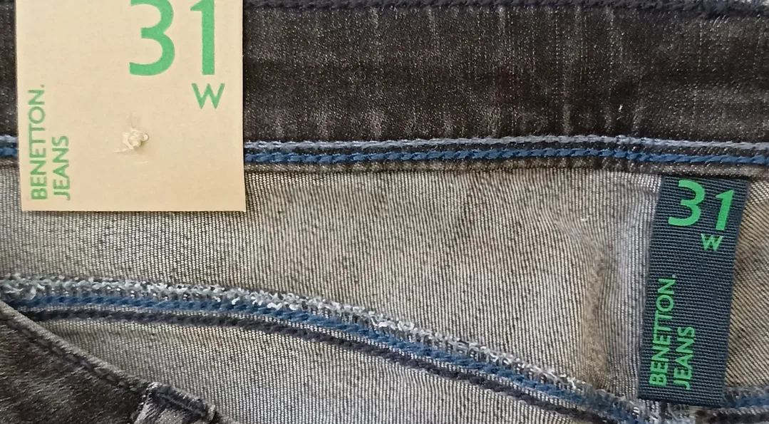 United Colors of Benetton Damen Jeans anthrazit Gr. 31 – Bild 3