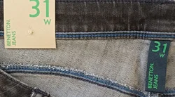 United Colors of Benetton Damen Jeans anthrazit Gr. 31 - Bild 3
