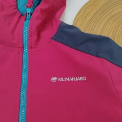 Kilimanjaro, Kinder Kapuzen-Softshelljacke, pink-dunkelblau | Gr. 116 – Vorschau 4