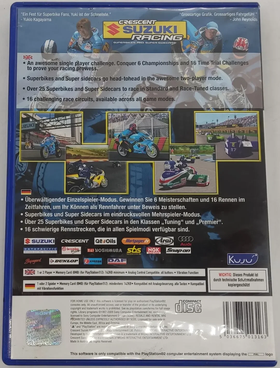 Playstation Sony PS2 Spiel Crescent Suzuki Racing – Bild 3