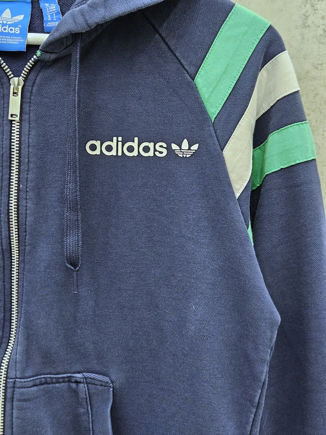 ADIDAS Herren Sweatjacke, blau - Gr. L – Bild 3