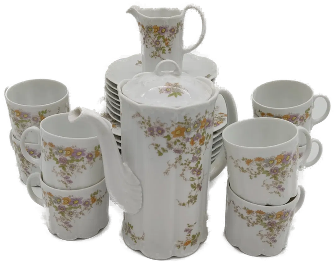 Rosenthal Classic Rose Porzellan Kaffee Tee Service 27-teilig Blumendekor - Bild 1